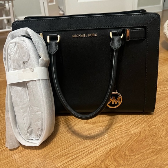 Michael Kors Dillon Large Saffiano Leather Satchel - Picture 3 of 10